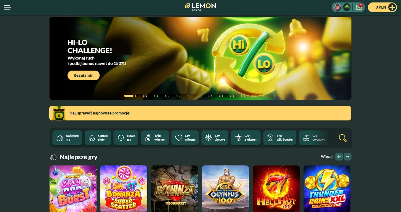 Informacja o licencji i operatorze Lemon Casino